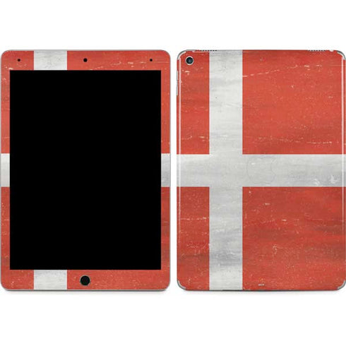 Denmark Flag Distressed iPad Skins